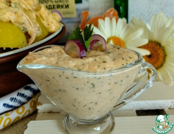 Сливочный соус из ветчины и лука Сливочный соус из ветчины и лука