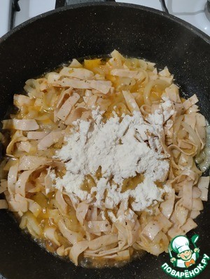 Сливочный соус из ветчины и лука Сливочный соус из ветчины и лука