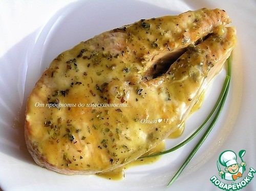 Стейки лосося в карамельном соусе Стейки лосося в карамельном соусе