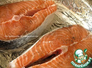 Стейки лосося в карамельном соусе Стейки лосося в карамельном соусе