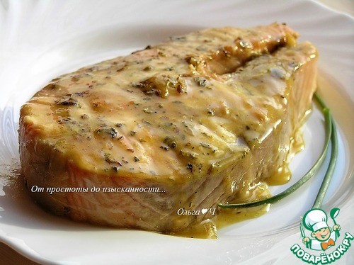 Стейки лосося в карамельном соусе Стейки лосося в карамельном соусе