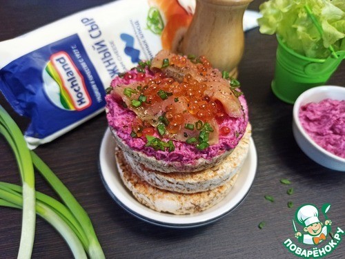 Свекольно-сливочный паштет с печеным чесноком Свекольно-сливочный паштет с печеным чесноком