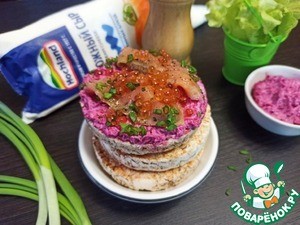 Свекольно-сливочный паштет с печеным чесноком Свекольно-сливочный паштет с печеным чесноком