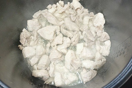 Свинина с мандаринами и перцами в мультиварке