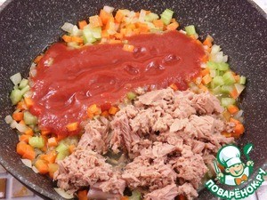 Томатный суп с тунцом и нутом Томатный суп с тунцом и нутом