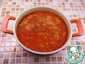 Томатный суп с тунцом и нутом Томатный суп с тунцом и нутом