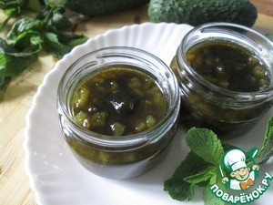 Варенье из огурцов с лаймом и мятой