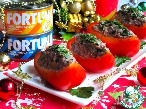 Закуска с тунцом "Красные башмачки" Закуска с тунцом "Красные башмачки"