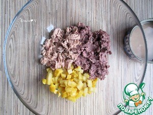 Закуска с тунцом "Красные башмачки" Закуска с тунцом "Красные башмачки"