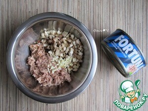 Закуска "Тунец в шляпке"