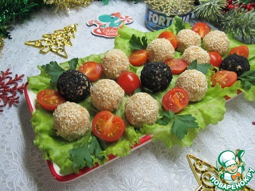 Закусочные шарики с тунцом Закусочные шарики с тунцом