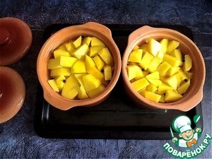 Жаркое в горшочке с тунцом в укропе Жаркое в горшочке с тунцом в укропе