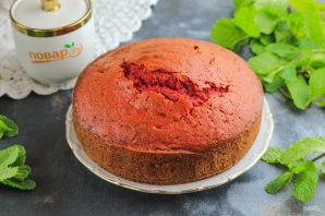 Торт "Красный бархат" с творожным кремом Торт "Красный бархат" с творожным кремом