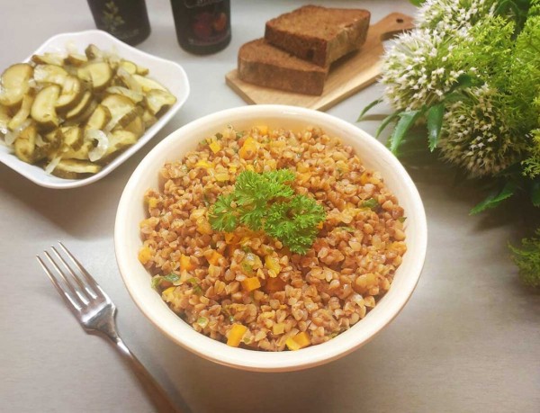 Гречка с овощами Гречка с овощами