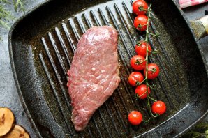 Говядина на подушке из авокадо Говядина на подушке из авокадо