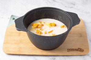 Каша из тыквы с пшеном на молоке Каша из тыквы с пшеном на молоке