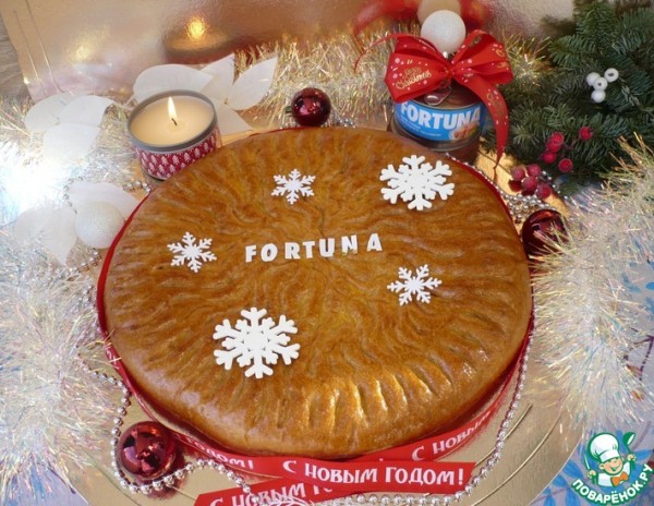 Праздничный рыбный пирог"FORTUNA" Праздничный рыбный пирог"FORTUNA"