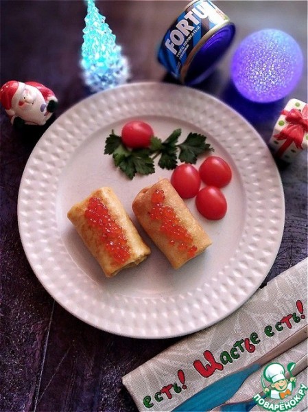 Блины, фаршированные картофелем с тунцом Блины, фаршированные картофелем с тунцом