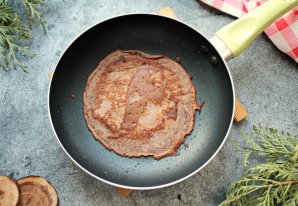 Шоколадные блины с творожной начинкой Шоколадные блины с творожной начинкой