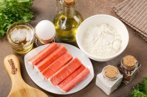 Крабовые палочки в пивном кляре Крабовые палочки в пивном кляре