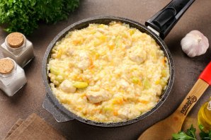 Ризотто с кабачками и курицей Ризотто с кабачками и курицей