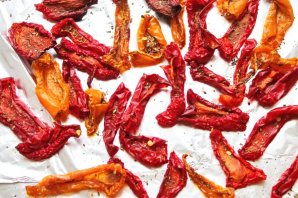 Вяленый болгарский перец в духовке Вяленый болгарский перец в духовке