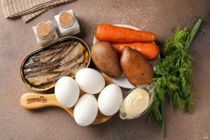 Салат "Шпротка" Салат "Шпротка"