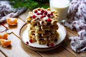 Бельгийские вафли без масла Бельгийские вафли без масла