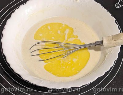 Рулет из блинного теста со сливочной начинкой