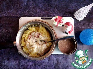 Блины, фаршированные картофелем с тунцом Блины, фаршированные картофелем с тунцом