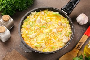 Ризотто с кабачками и курицей Ризотто с кабачками и курицей