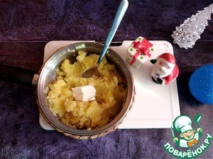 Блины, фаршированные картофелем с тунцом Блины, фаршированные картофелем с тунцом