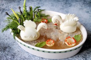 Заливное "Лебединое озеро" Заливное "Лебединое озеро"