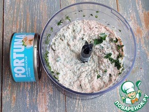 Кутабы с творогом и тунцом Кутабы с творогом и тунцом