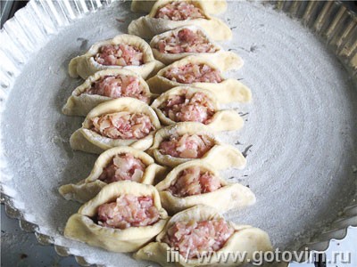 Пирог с мясом и капустой «Соты»