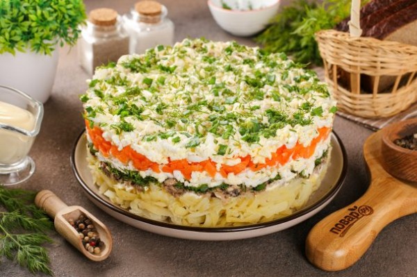 Салат "Шпротка" Салат "Шпротка"