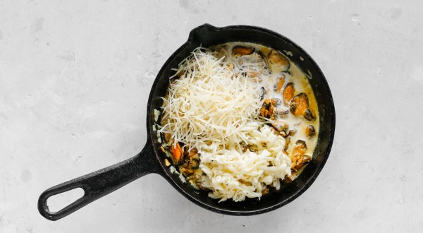 Мидии с сыром на сковороде , пошаговый рецепт с фото Мидии с сыром на сковороде , пошаговый рецепт с фото