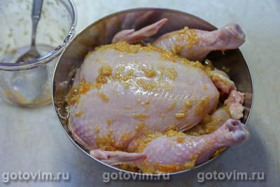 Курица в апельсиновым маринаде в пакете для запекания Курица в апельсиновым маринаде в пакете для запекания