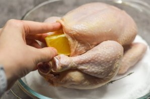 Курица, запечённая на соли в духовке Курица, запечённая на соли в духовке