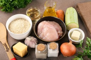 Ризотто с кабачками и курицей Ризотто с кабачками и курицей