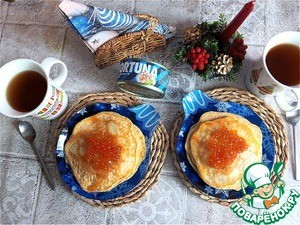 Блины с припёком из тунца Блины с припёком из тунца