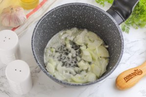 Сырно-сливочная паста с морепродуктами Сырно-сливочная паста с морепродуктами