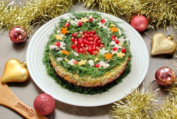 Салат "Вечер декабря" Салат "Вечер декабря"