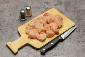 Курица по-пекински с ананасами Курица по-пекински с ананасами