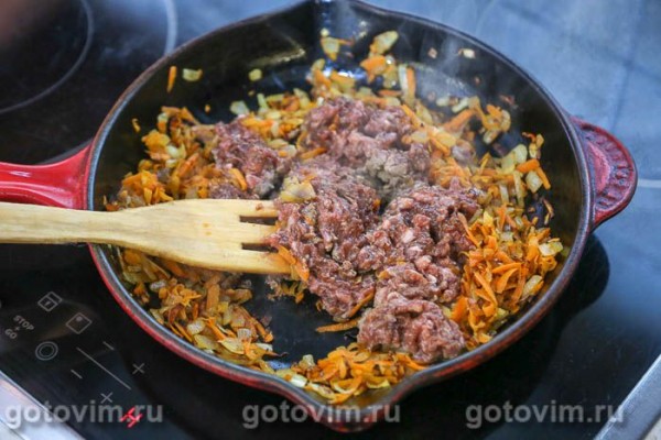 Блины с начинкой из мяса и печени