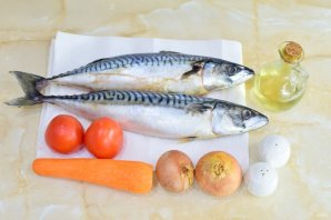 Скумбрия в мультиварке с овощами Скумбрия в мультиварке с овощами