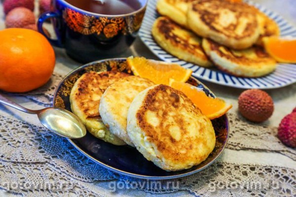 Сырники с мандаринами Сырники с мандаринами