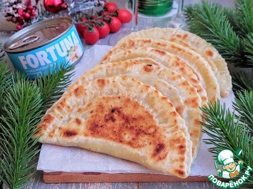 Кутабы с творогом и тунцом Кутабы с творогом и тунцом