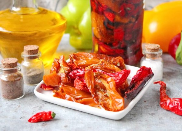 Вяленый болгарский перец в духовке Вяленый болгарский перец в духовке