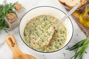 Гренки с зеленью и сыром Гренки с зеленью и сыром